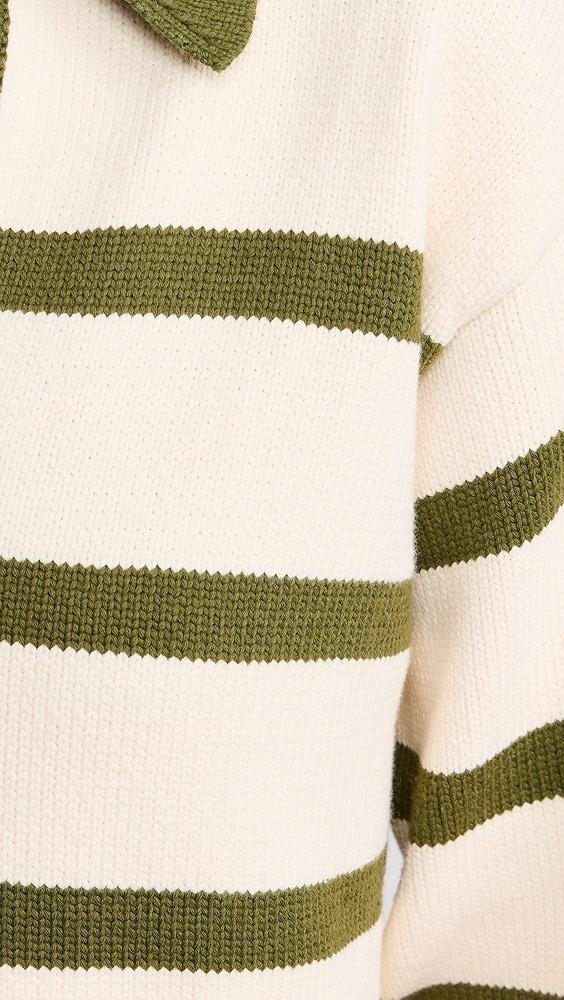 English Factory Striped Collared Sweater | Shopbop Product Image