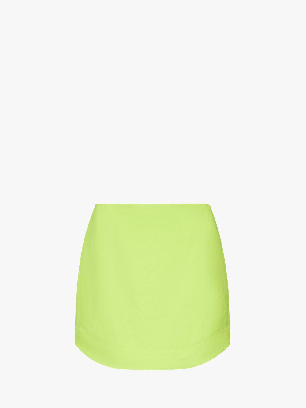 CURVED HEM MINI SKIRT in green | JW Anderson US  Product Image