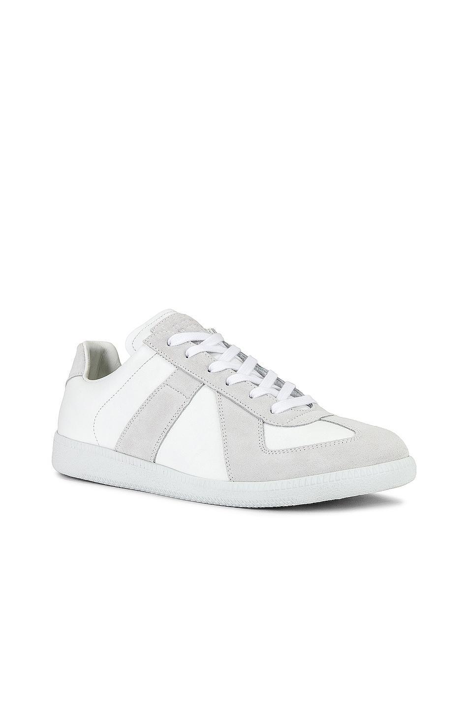 Mens Replica Leather & Suede Low-Top Sneakers Product Image