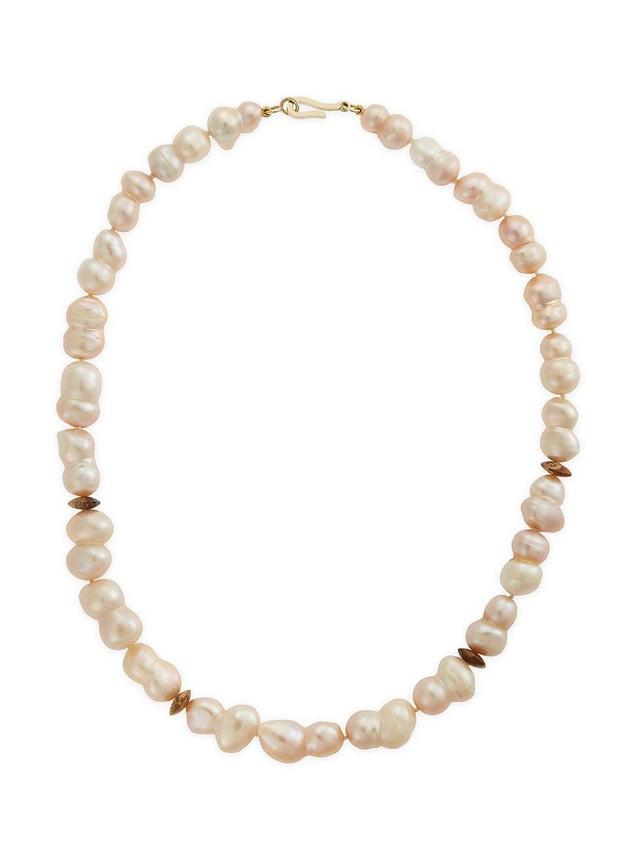 Womens Globetrotter Globe Beaded Jasper & Cultured Freshwater Pearl Necklace Product Image