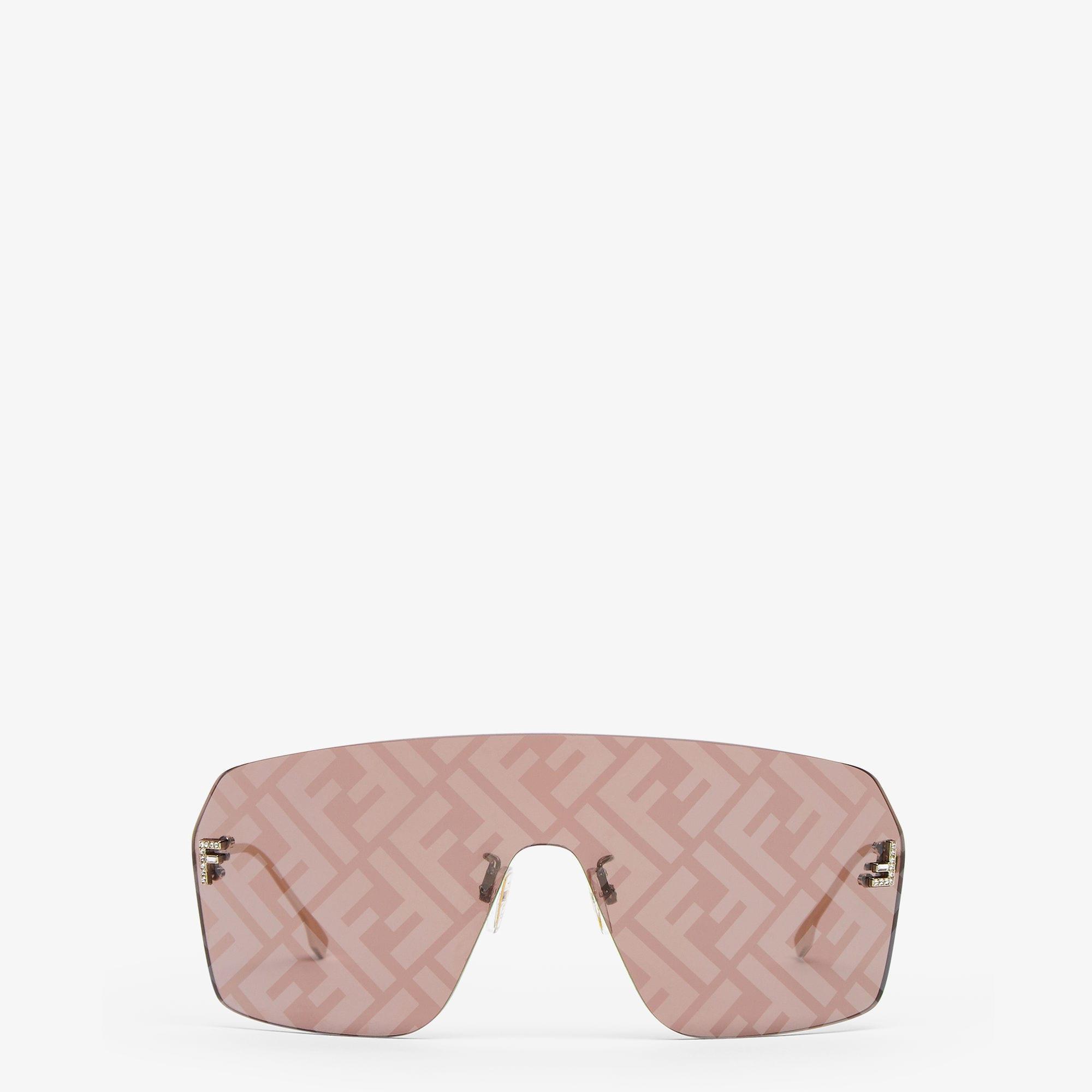 Fendi First CrystalBrown shield sunglasses Product Image