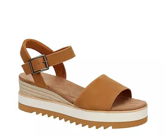 Toms Womens Diana Stretch Platform Wedge Sandals Product Image