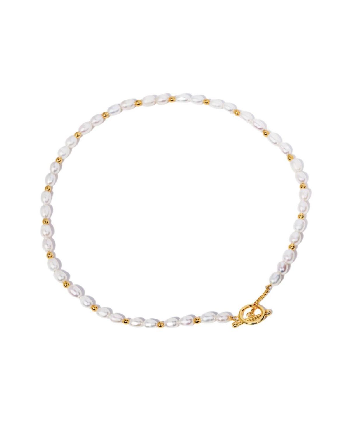 Womens Freshwater Pearl Bead Choker Necklace Product Image