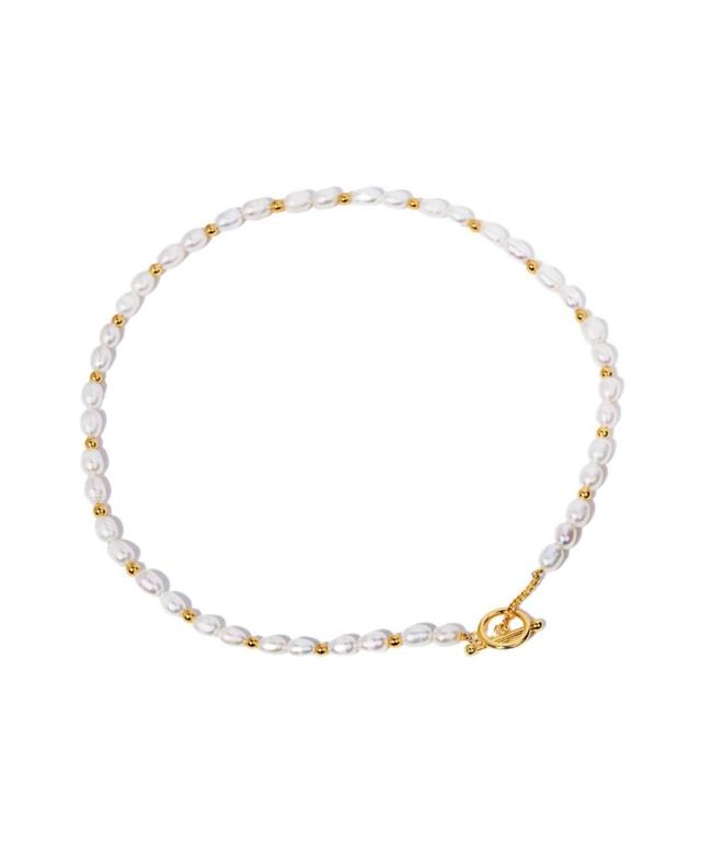 Womens Freshwater Pearl Bead Choker Necklace Product Image