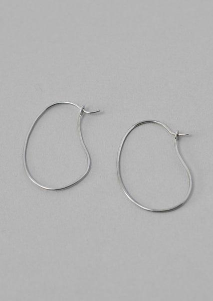 Helena Rohner Organic Hoop Earrings | Silver Product Image