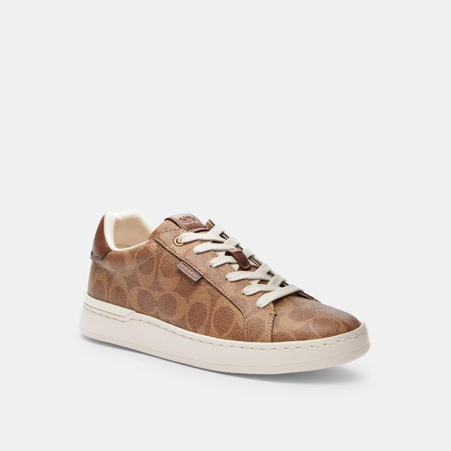 COACH Lowline C Logo Print Canvas Sneakers Product Image