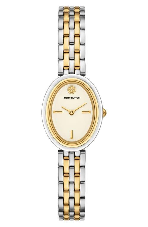 Women's The Oval Two-tone Stainless Steel Bracelet Watch 22mm In No Color Product Image