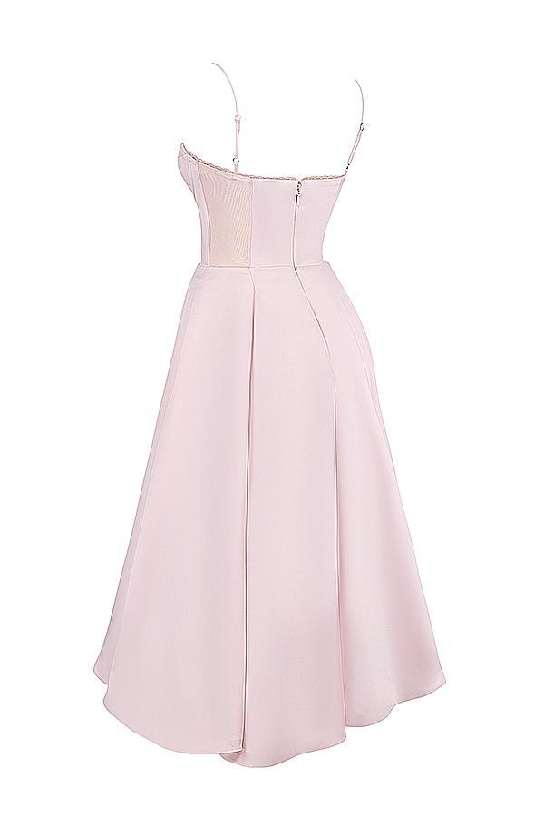 Mademoiselle Ballerina Pink Midi Dress Product Image