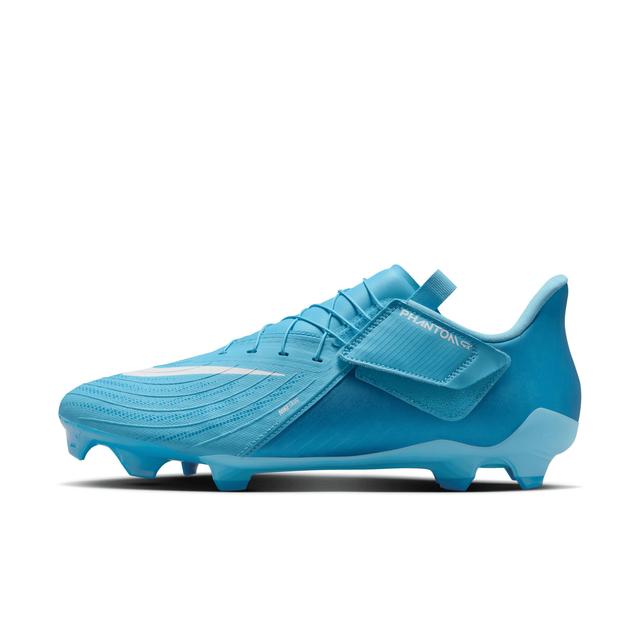 Nike Mens Nike Phantom GX II Academy Easyon FG/MG - Mens Soccer Shoes Blue Fury/White Product Image