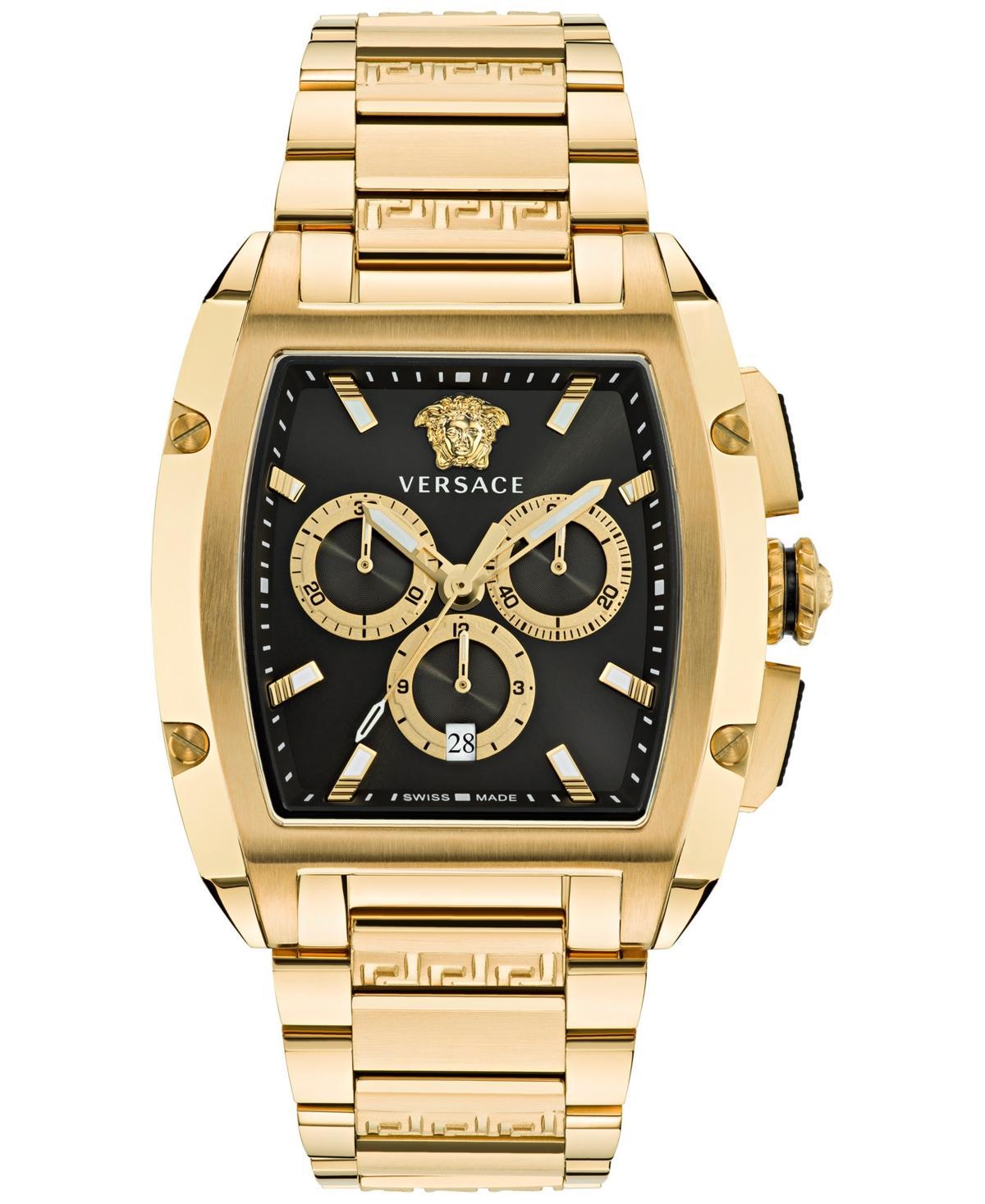 Versace Dominus Chronograph Silicone Strap Watch, 42mm Product Image