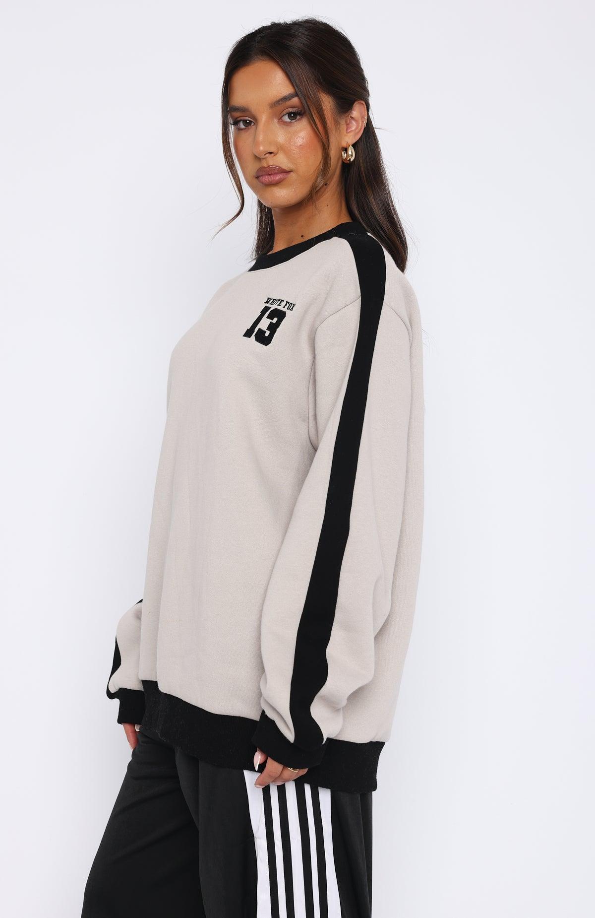 Play For It Oversized Sweater Moon Product Image