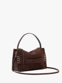 LOAFER BAG - SUEDE SHOULDER BAG in brown | JW Anderson US  Product Image