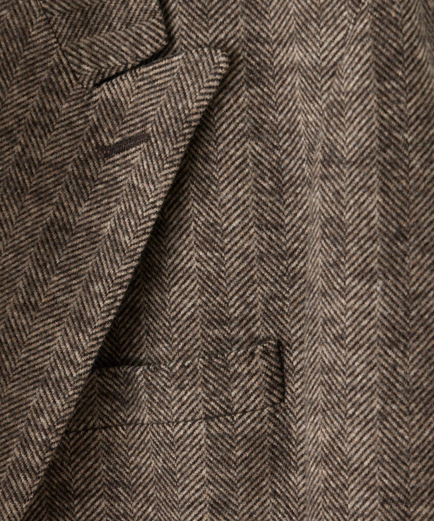 Knit Double-Breasted Herringbone Sutton Jacket Product Image