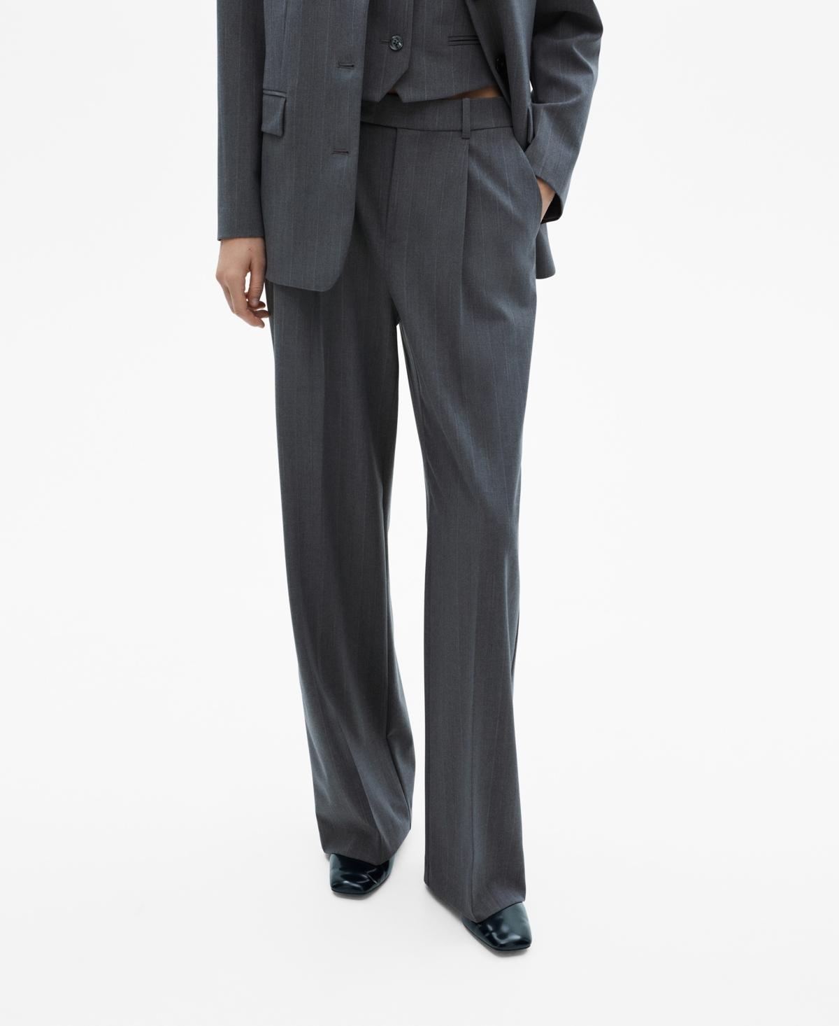 Mango Womens Pinstripe Suit Pants product image