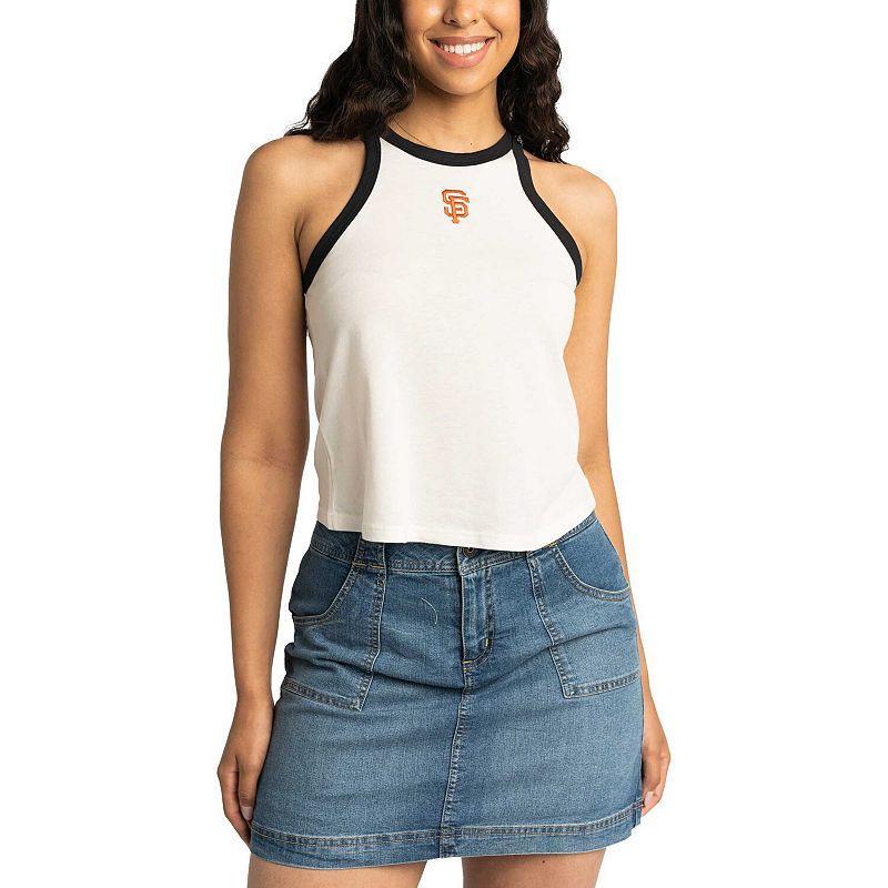 Womens Lusso White San Francisco Giants Jane Tank Top Product Image