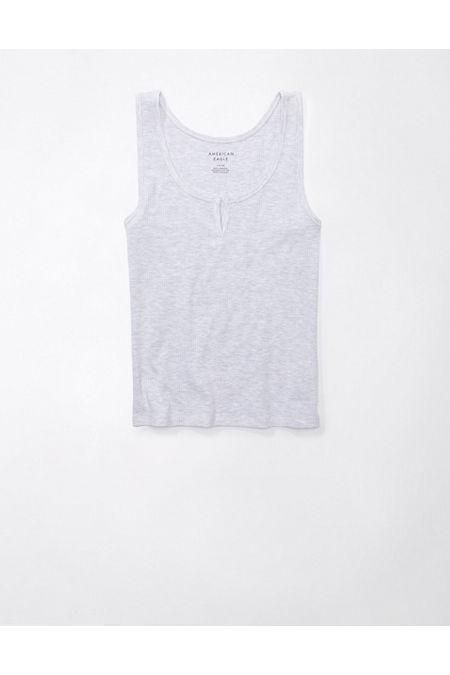 AE Cropped Notch Neck Tank Top Womens Product Image