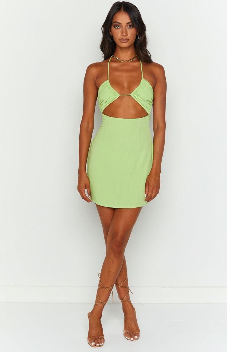 Zona Green Mini Dress Product Image