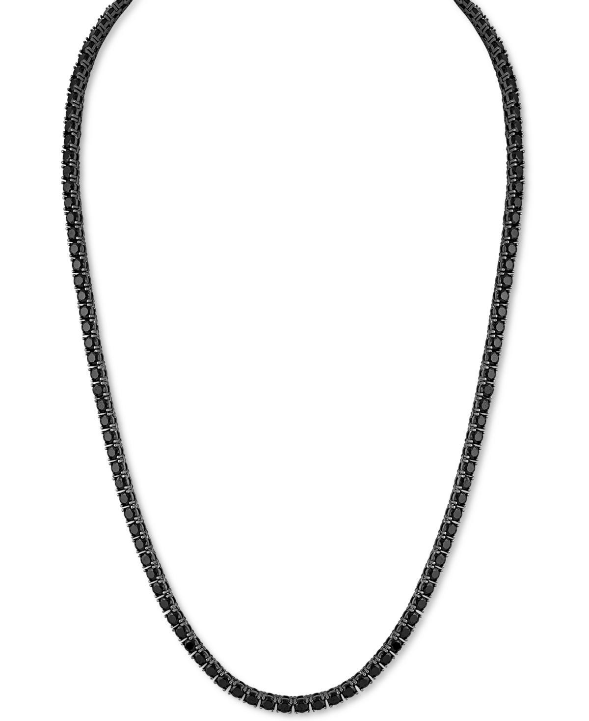 Esquire Mens Jewelry Cubic Zirconia (4mm) Tennis Necklace 22 (Also in Black Spinel), Created for Macys - Cubic Zirconia Product Image