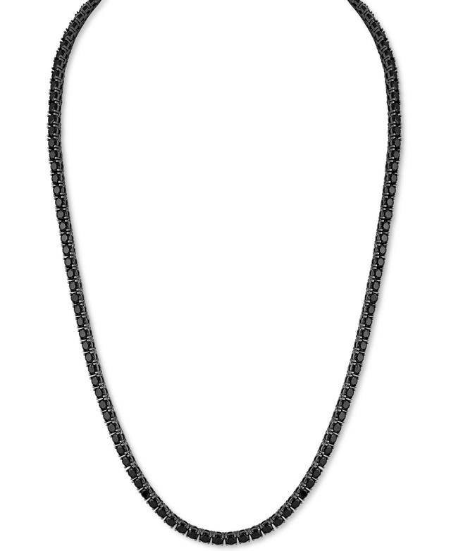 Esquire Mens Jewelry Cubic Zirconia (4mm) Tennis Necklace 22 (Also in Black Spinel), Created for Macys - Cubic Zirconia Product Image