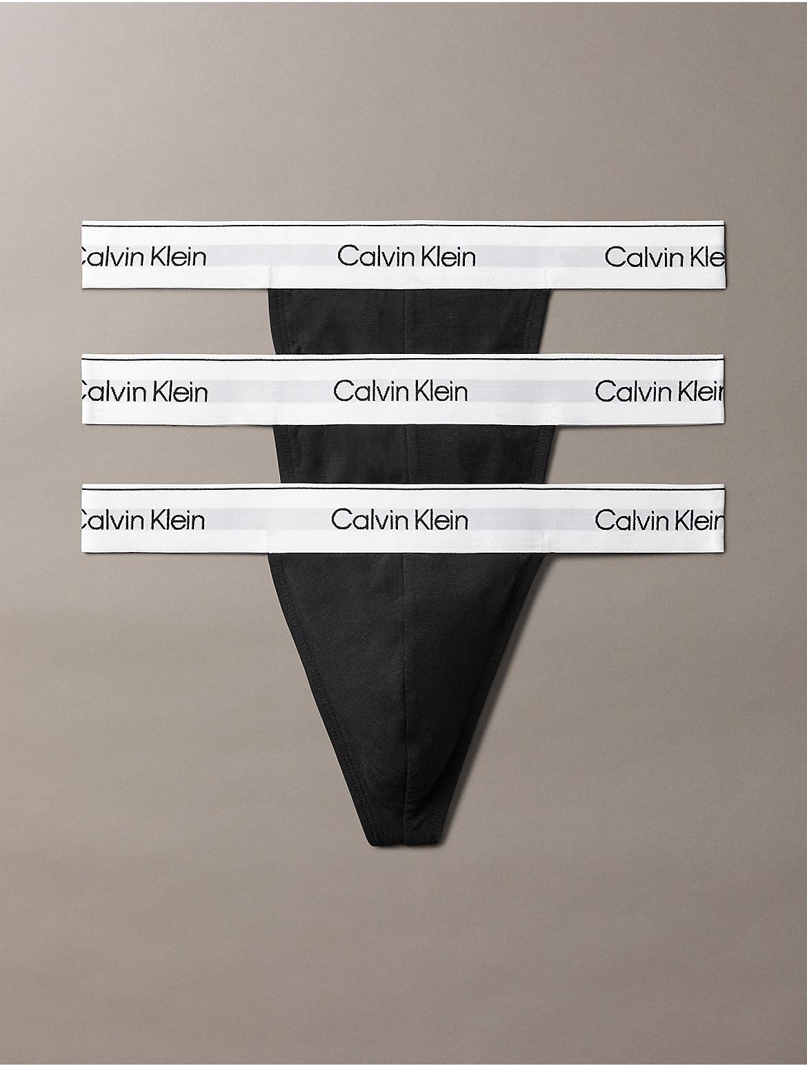 Calvin Klein Mens Modern Cotton Stretch 3-Pack Thong - Multi - XL Product Image