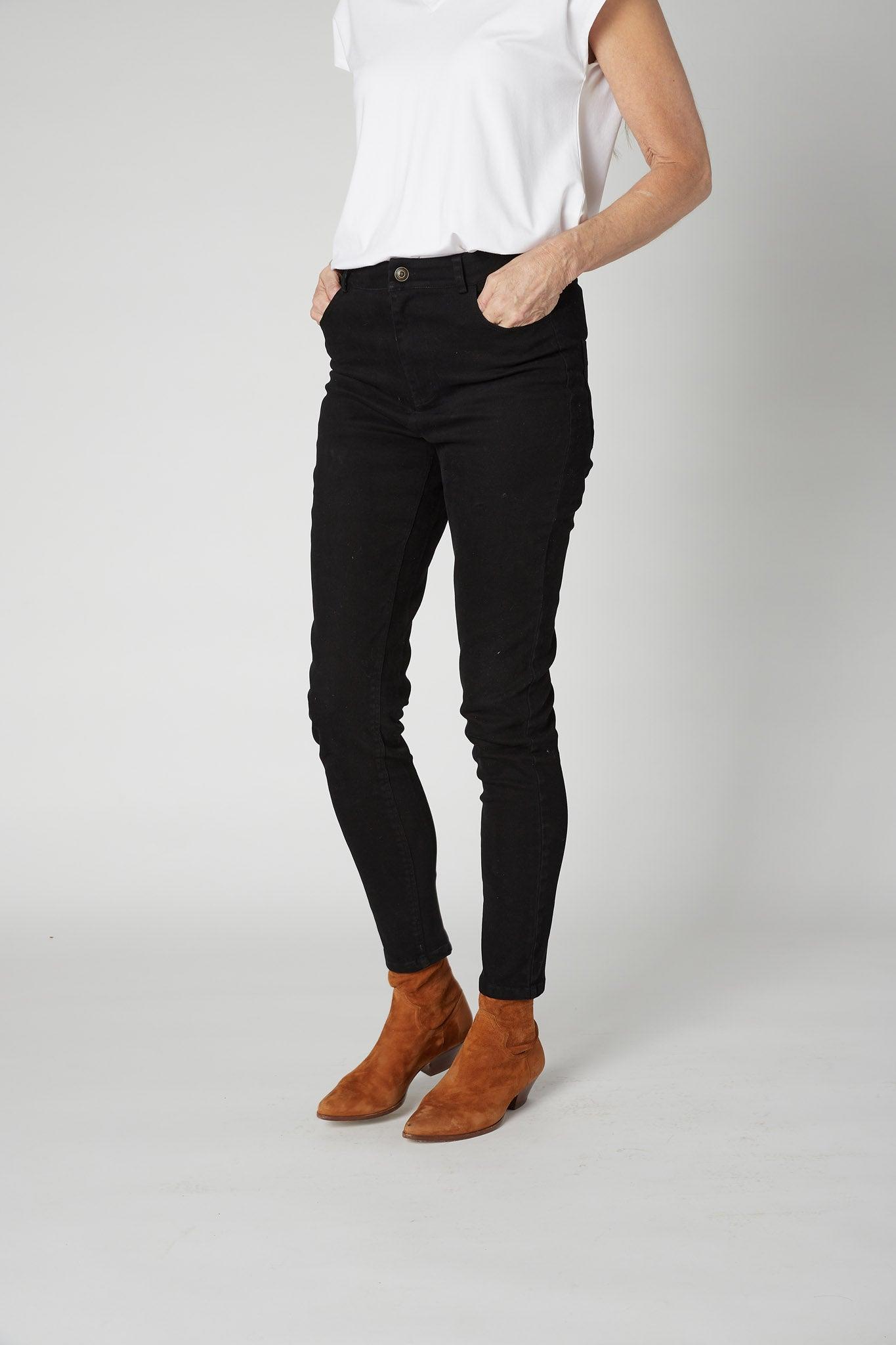 The Iconic Fitted Denim Pants Product Image