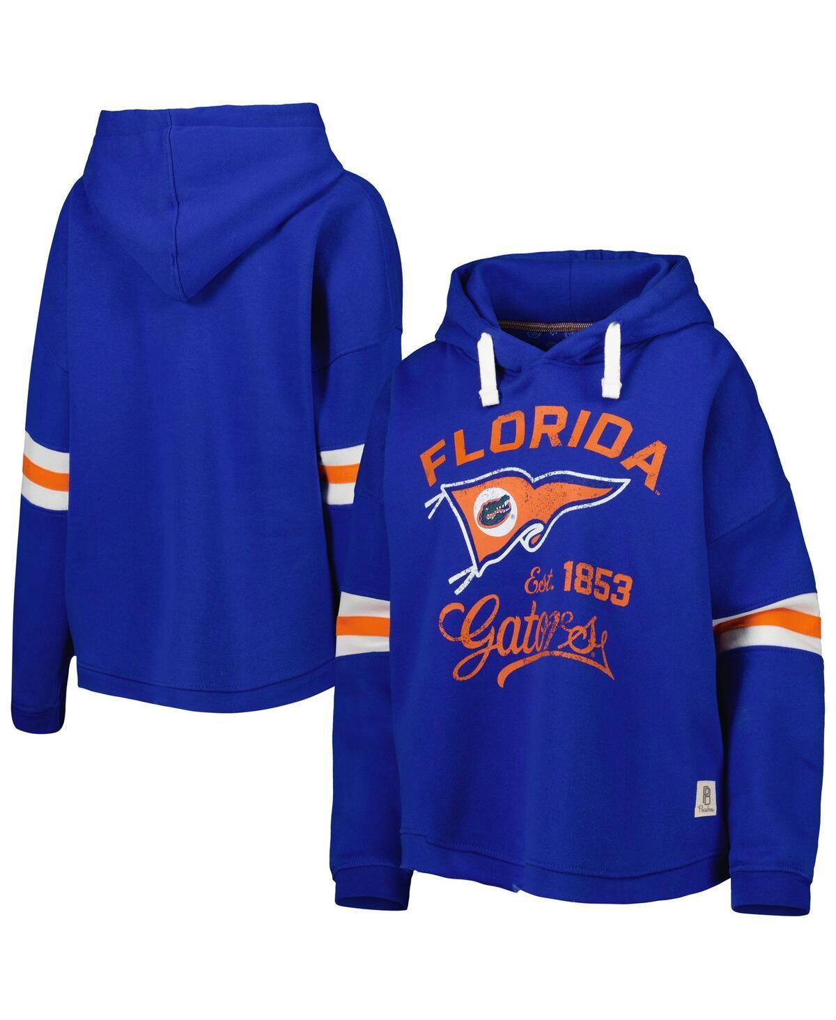 Womens Pressbox Royal Florida Gators Super Pennant Pullover Hoodie Product Image