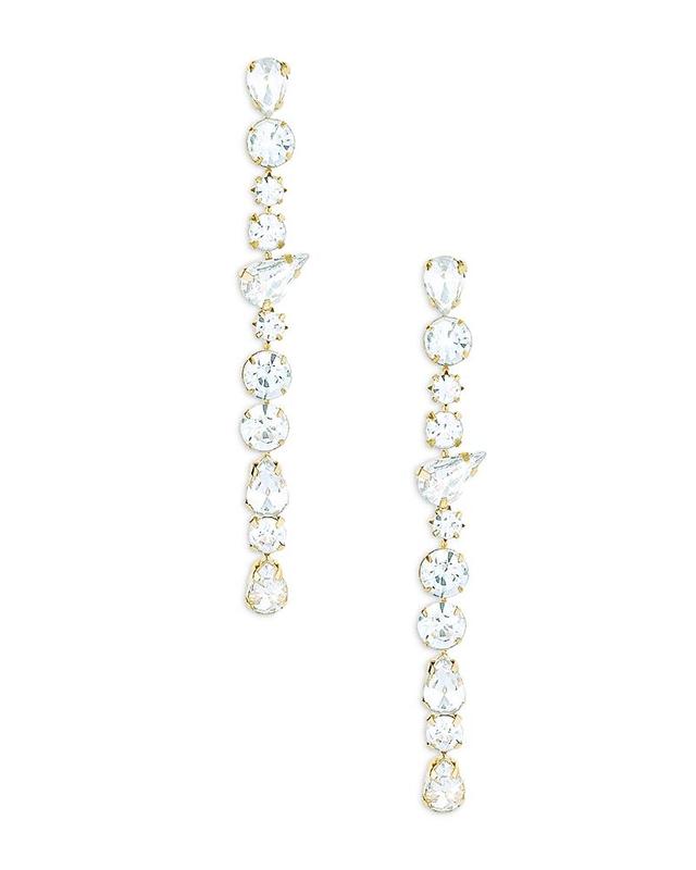 Ettika Crystal Linear Drop Earrings Product Image