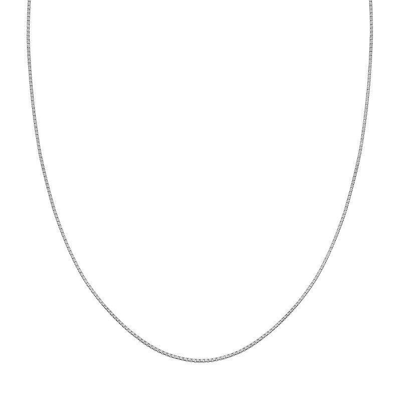 PRIMROSE Sterling Silver Box Chain Necklace, Womens Product Image