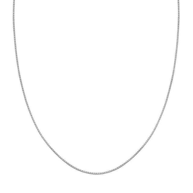 PRIMROSE Sterling Silver Box Chain Necklace, Womens Product Image