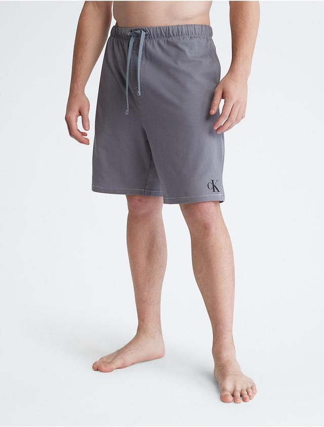 Calvin Klein Mens Flex Lounge Sleep Shorts - Grey - S Product Image