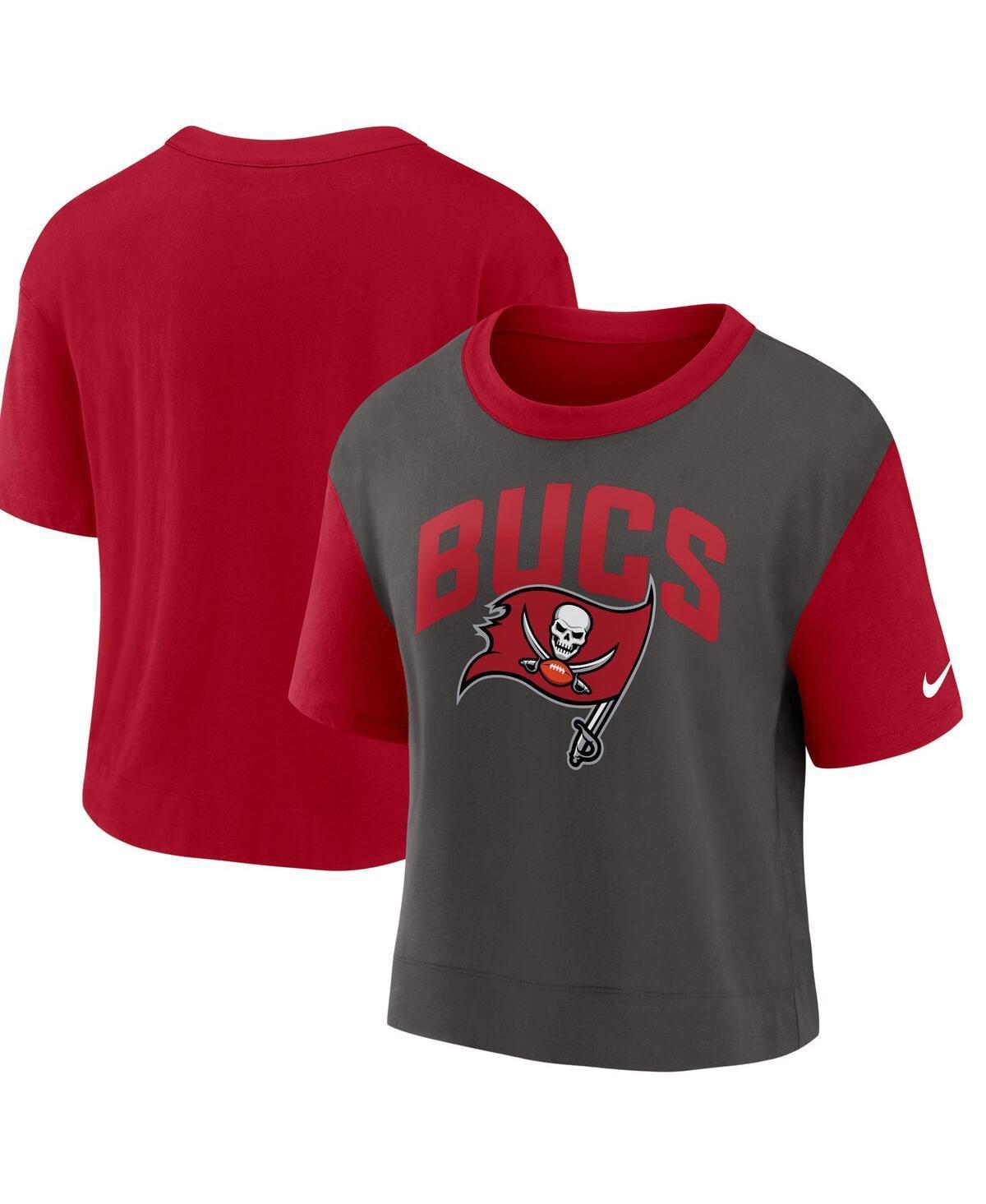 Womens Nike /Pewter Tampa Bay Buccaneers High Hip Fashion T-Shirt Product Image