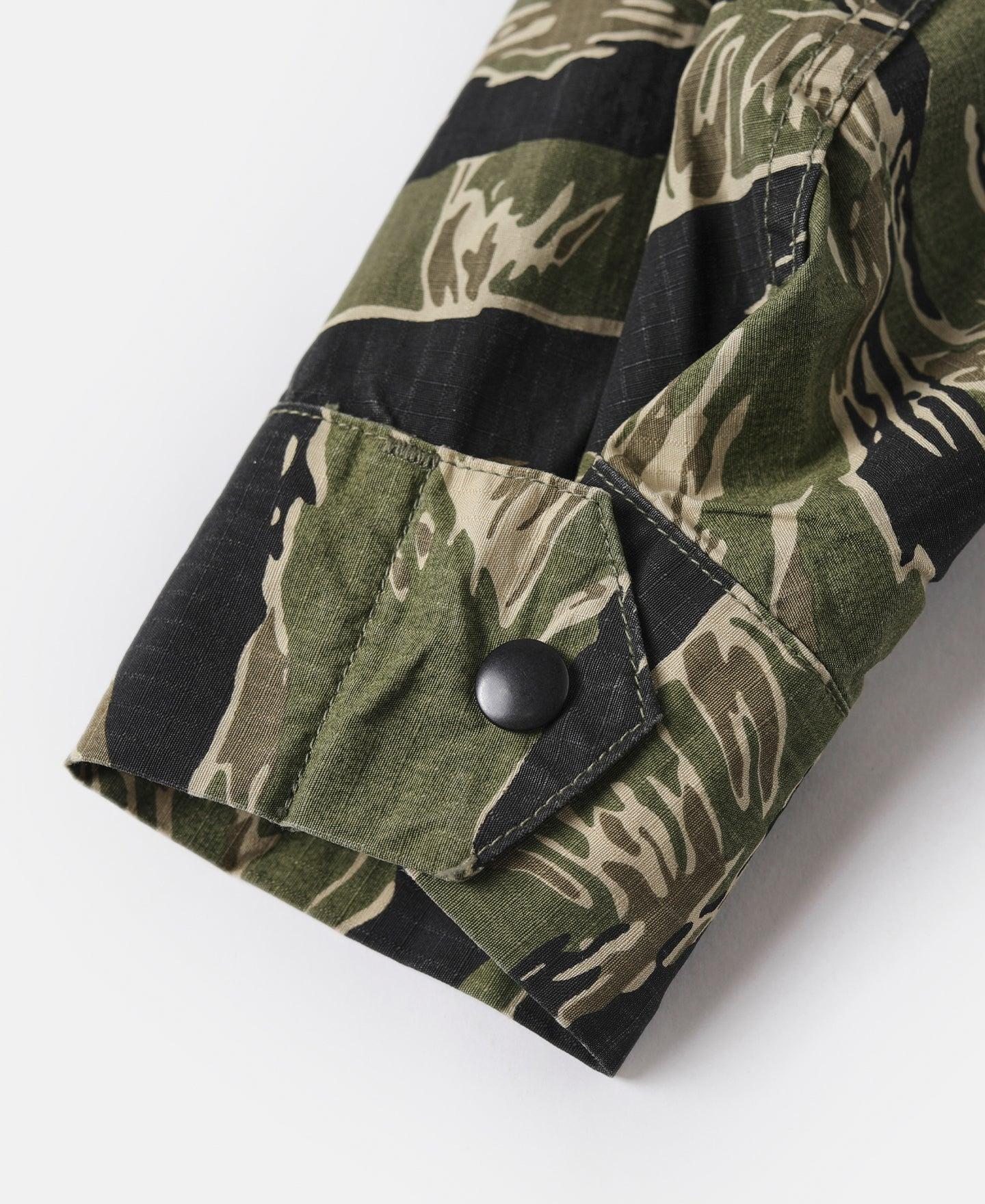 Tiger Stripe Camo Tropical Jungle Fatigue Jacket Product Image