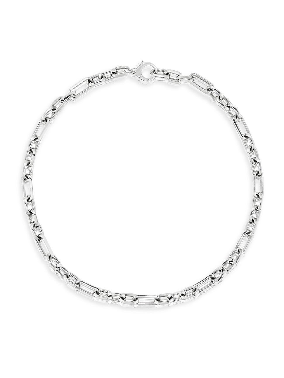 Womens Gwyneth Sterling Silver Medium Oval-Link Chain Necklace Product Image