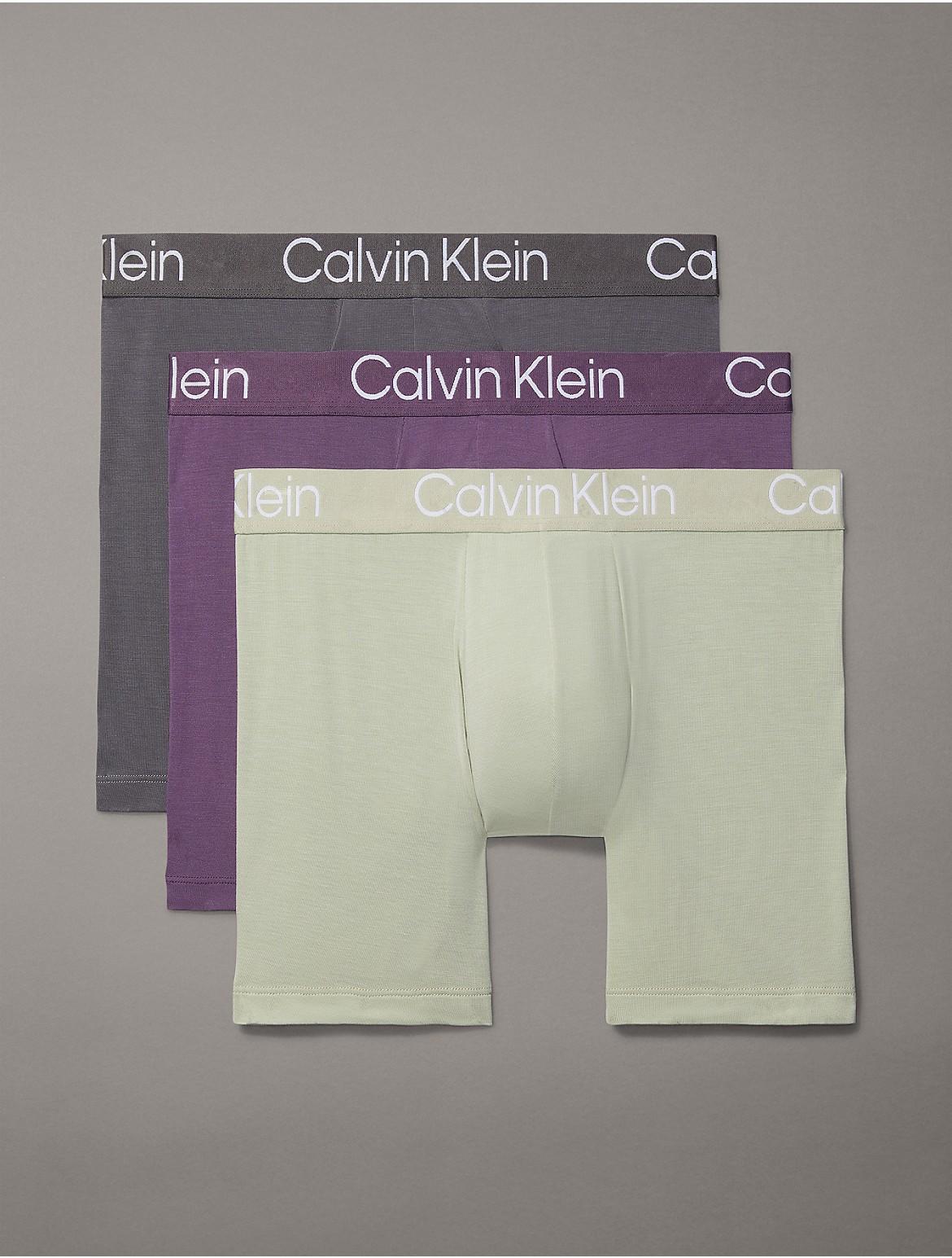 Calvin Klein Mens Ultra-Soft Modern 3-Pack Boxer Brief - Multi - S Product Image