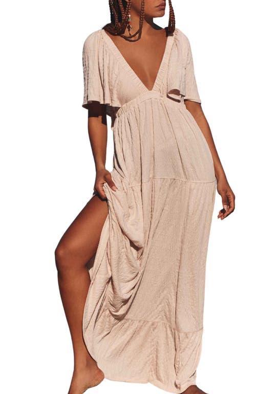 Free People free-est La La Tiered Flutter Sleeve Maxi Dress Product Image