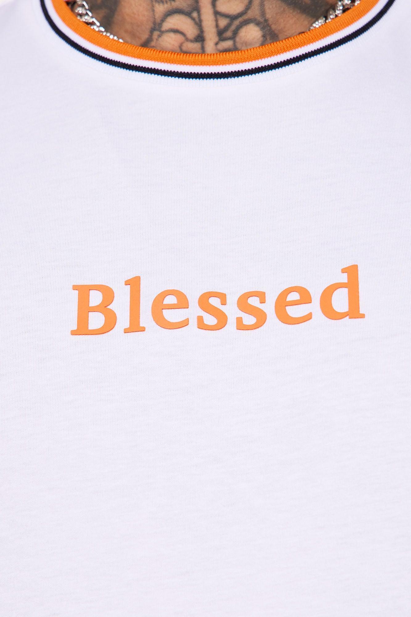 Blessed Type Short Sleeve Tee - White Product Image