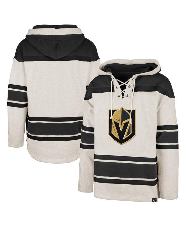 Mens 47 Oatmeal Vegas Golden Knights Rockaway Lace-Up Pullover Hoodie Product Image