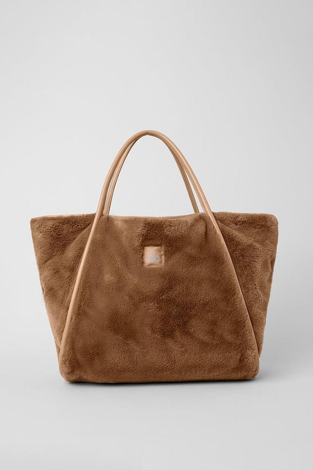 Faux Fur Tote Bag - Toasted Almond Female Product Image