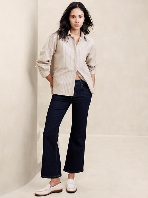 Low-Rise Bootcut Crop Jean Product Image