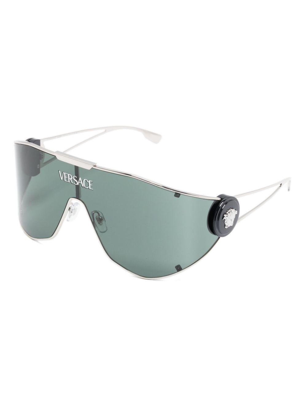 VERSACE Medusa Geometric Sunglasses In Grey Product Image