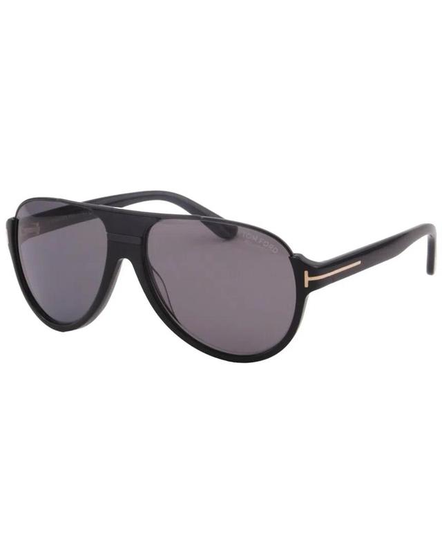 TOM FORD Men's Dimitry Vintage Aviator 59mm Polarized Sunglasses In Black Product Image