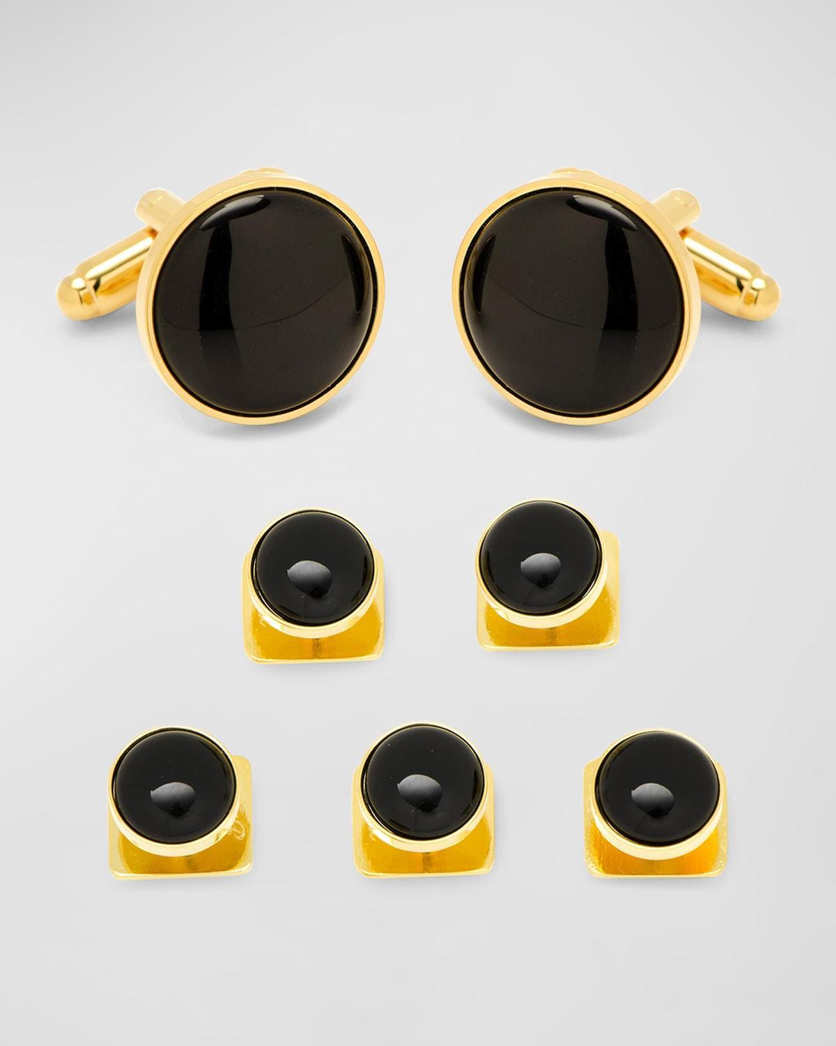 Cufflinks, Inc. Onyx Cuff Link & Stud Set Product Image