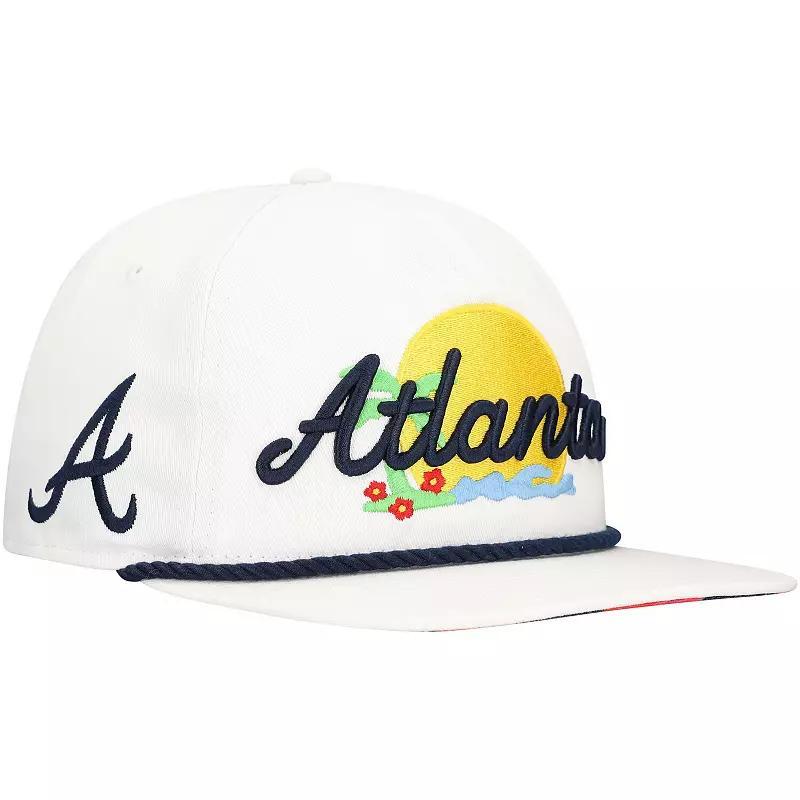 Mens New Era Atlanta Braves Paradise Golfer Adjustable Hat Product Image