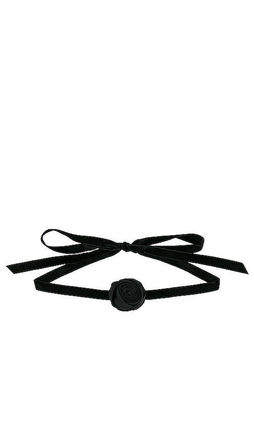 Lele Sadoughi Silk Rosette Ribbon Choker Product Image