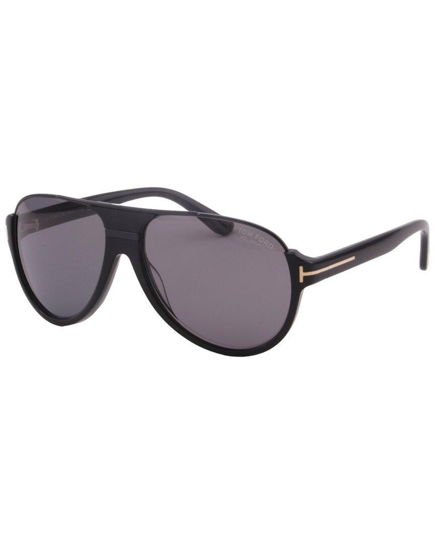 TOM FORD Men's Dimitry Vintage Aviator 59mm Polarized Sunglasses In Black Product Image