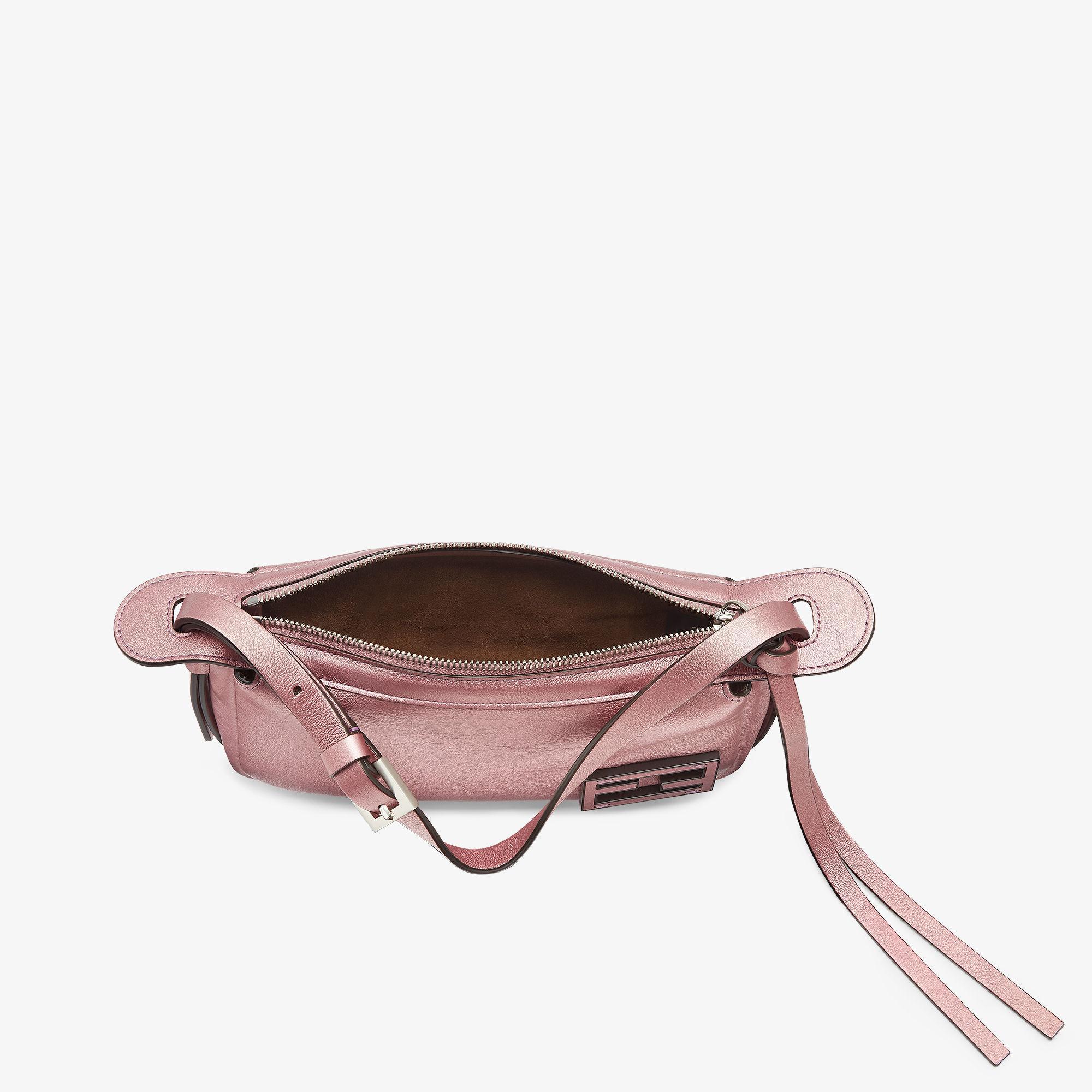 Simply Fendi MiniPink metallic leather mini-bag Product Image