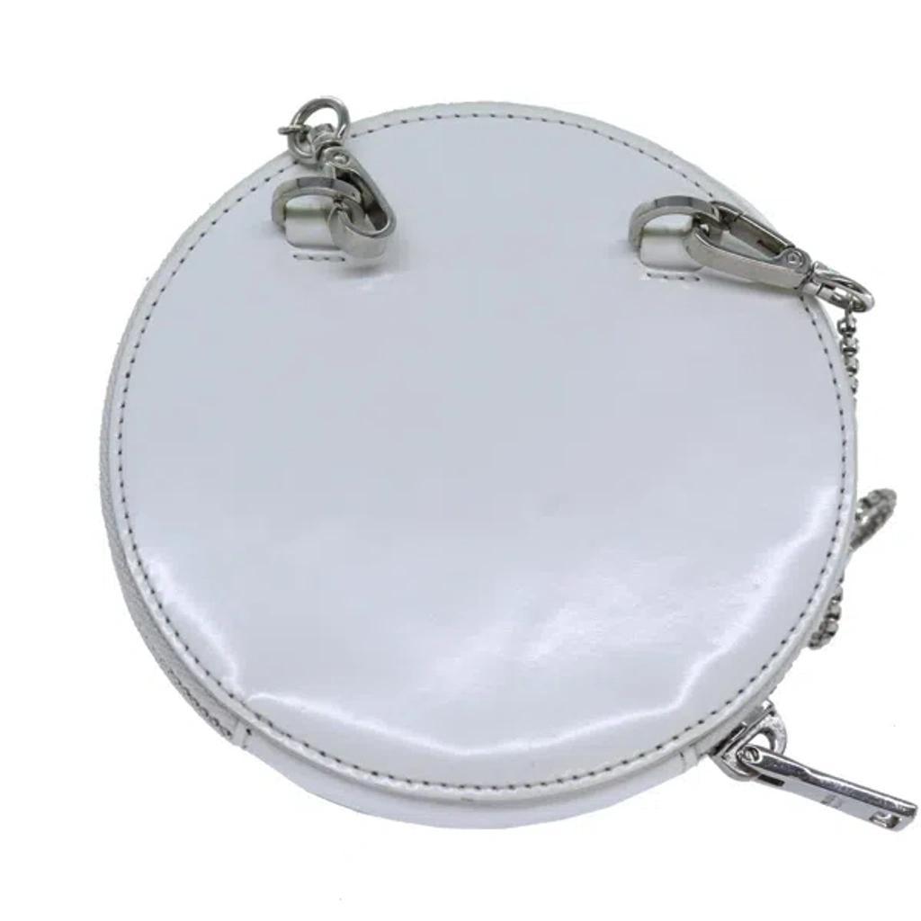 Saffiano Patent Leather Shoulder Bag () In White Product Image