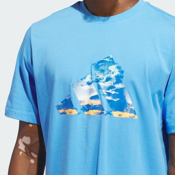 Blue Summer Logo Graphic Tee Product Image