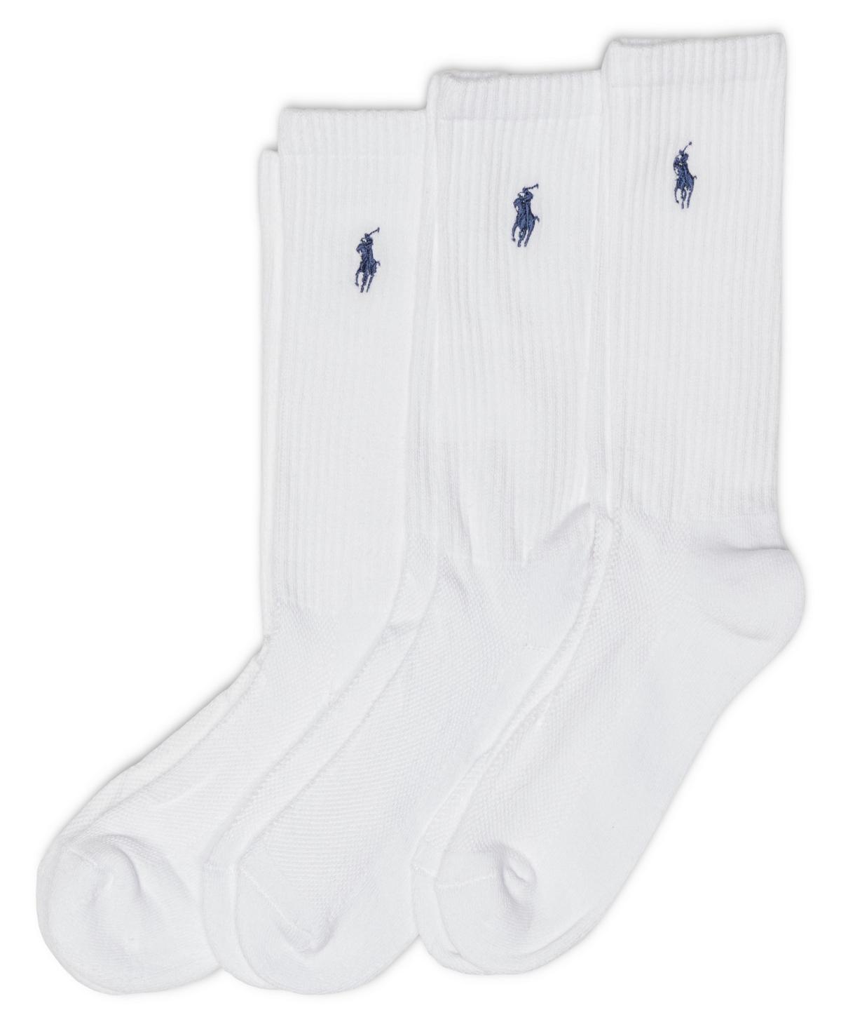 Polo Ralph Lauren Womens Cushion Sole Mesh Top Sport Crew Socks 3 Pack product image