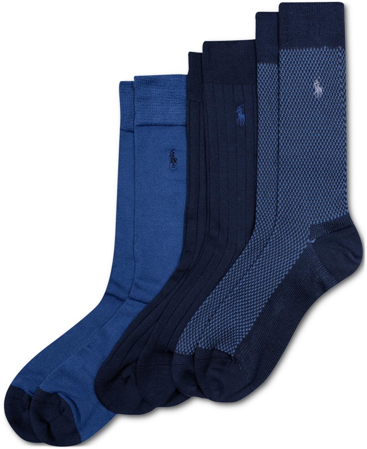 Polo Ralph Lauren Mens 3-Pk. Supersoft Birdseye Dress Socks Product Image